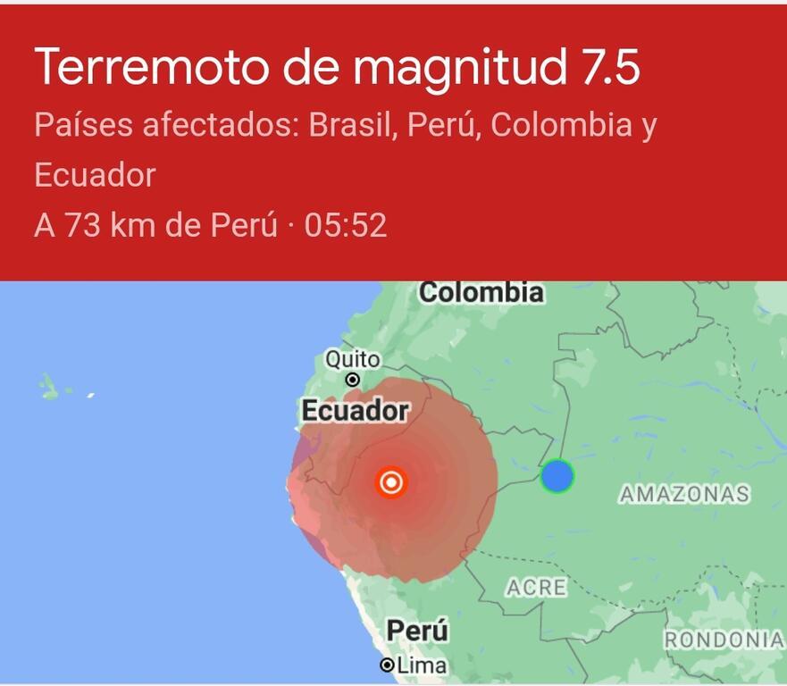 image for Ciudadanos de Leticia y Tabatinga sorprendidos por fuerte sismo