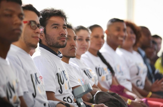 Incentivos a Jovenes en Accion del SENA Personas en un evento de Jóvenes en Accion