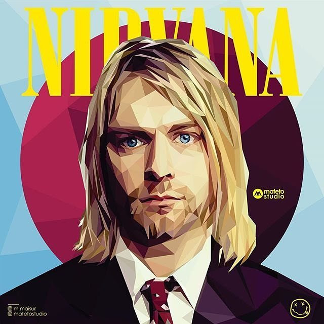 kurt cobain kurt cobain en un afiche