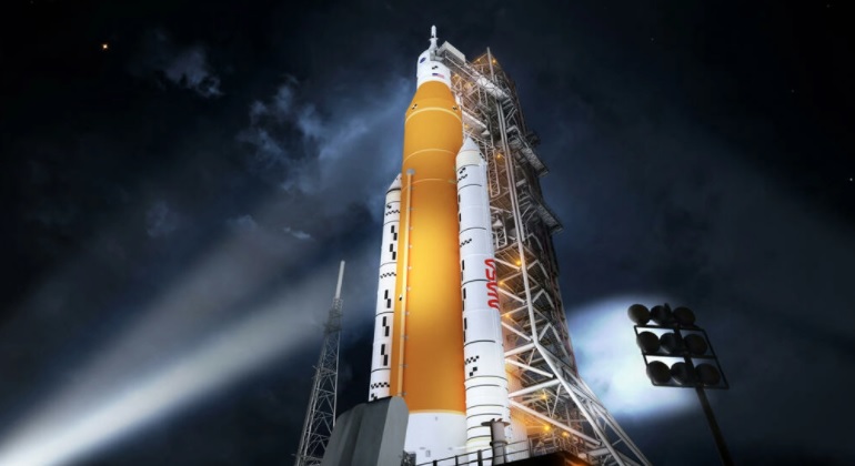 image for NASA ensaya su regreso a la Luna con el cohete más poderoso del mundo