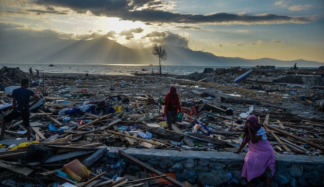 Fotos despues de un Tsunami