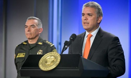 lLucha contra el narcotrafico Presidente de la Republica en rueda de prensa