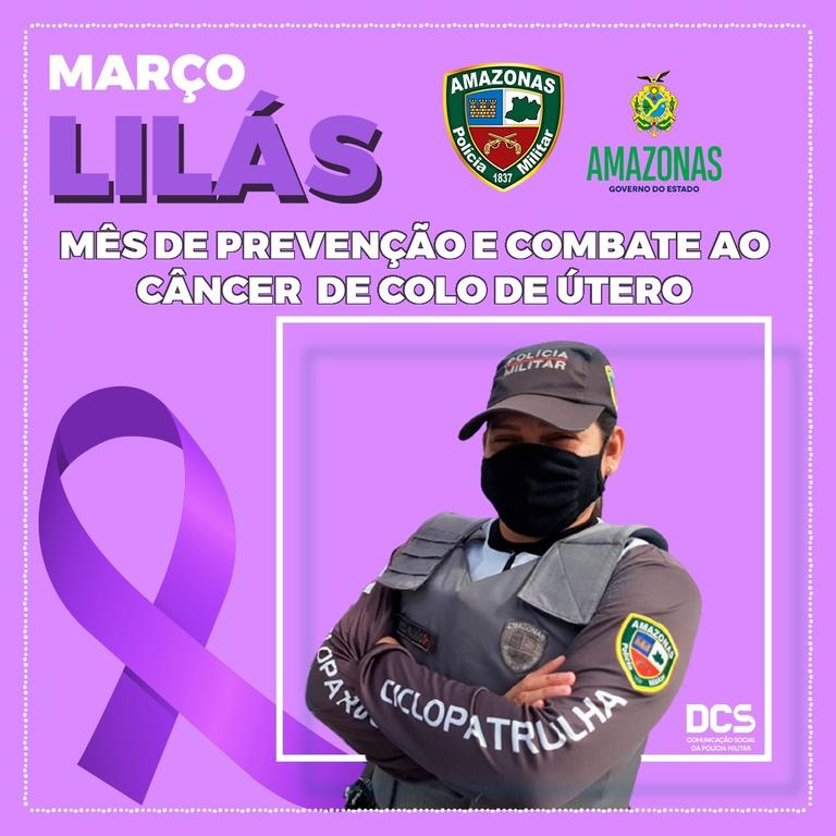 Polícia Militar participa de campanha ‘Março Lilás’ de combate ao câncer de colo uterino image for Polícia Militar participa de campanha ‘Março Lilás’ de combate ao câncer de colo uterino