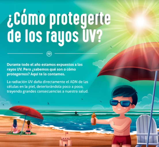 Imagen ilustrativa de una playa con radiante sol