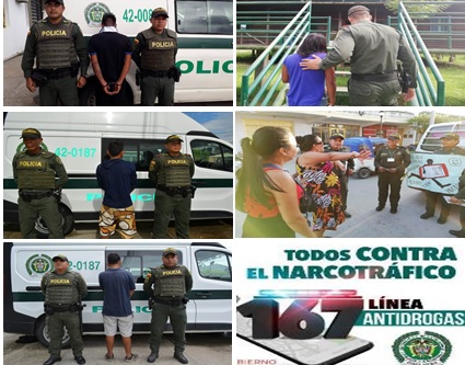 Fotos de diferentes acciones policiales en Leticia