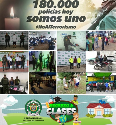 Imagenes de acciones policiales terminada la semana pasada