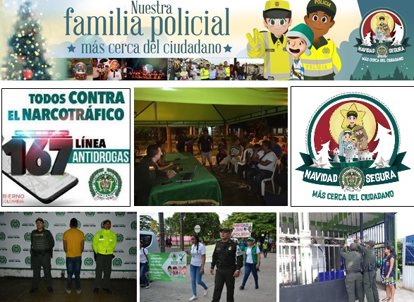 Imagenes de acciones de la policia terminada la semana