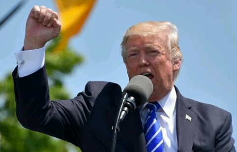 Trump en un discurso Trump en un discurso