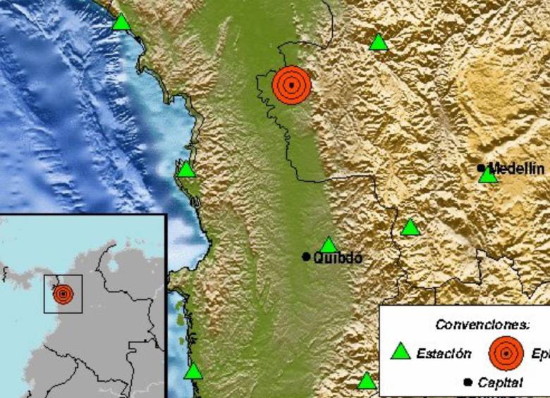 image for Sismo de magnitud 3.9 sacudio a Antioquia en la madrugada de este martes