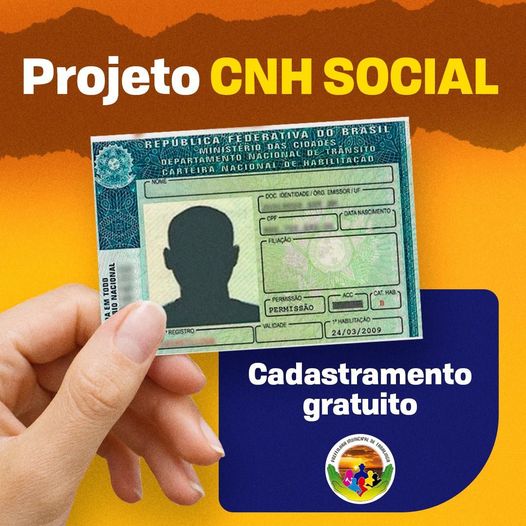 Cadastramento gratuito do Projeto CNH Social image for Cadastramento gratuito do Projeto CNH Social