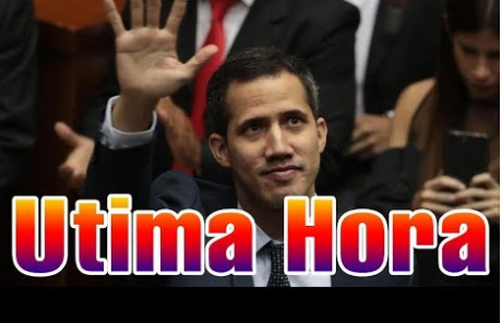 Juan Guaidó como nuevo presidente Juan Guaido en un acto protocolario