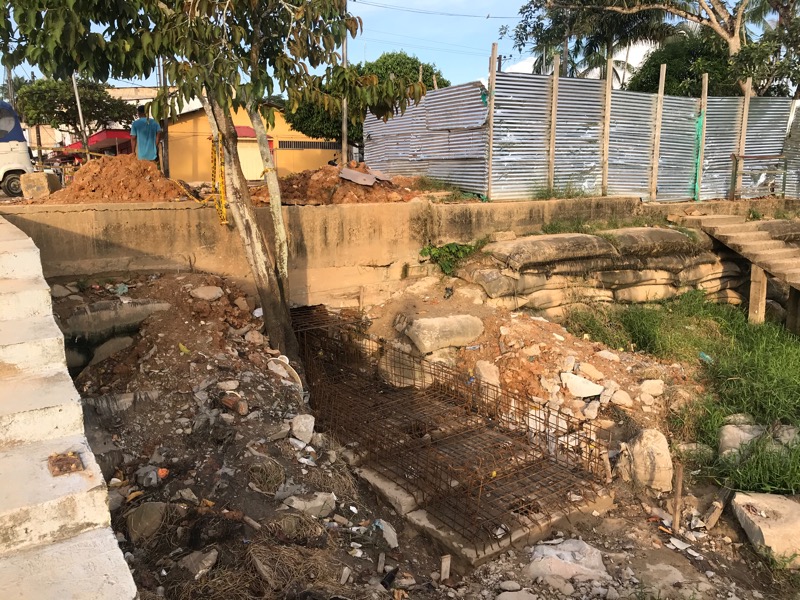 Relleno de obra en el Malecón