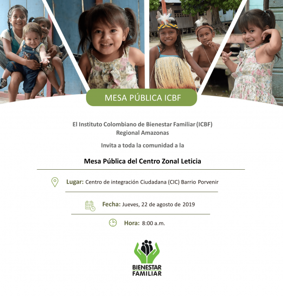 image for Mesa Pública ICBF Centro Zonal Leticia 2019 Mesa Pública ICBF Centro Zonal Leticia 2019