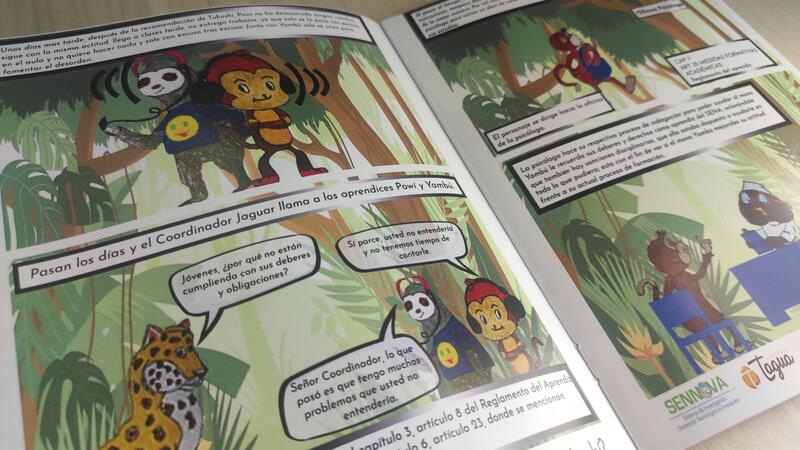 Tukushí, un joven amazonense con deseos de superación, es el protagonista de la historieta. ¿Y si somos como Tukushí? En Amazonas, aprendices diseñan cómic para preparar a lectores como excelentes trabajadores