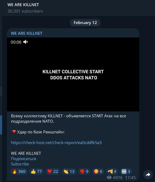 Killnet ataca de nuevo y su víctima esta vez es la OTAN 