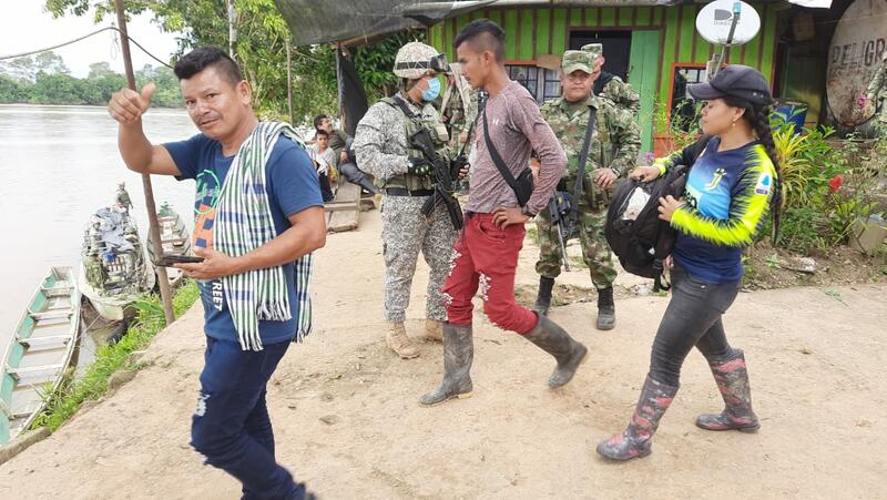 EJÉRCITO NACIONAL Y ARMADA DE COLOMBIA GARANTIZARON LA SEGURIDAD DE UN EXCOMBATIENTE EN EL PUTUMAYO