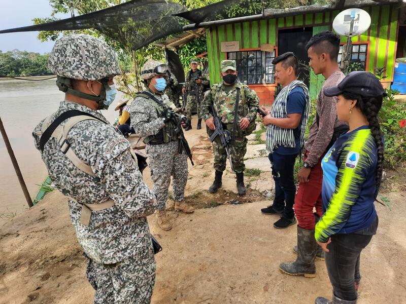 EJÉRCITO NACIONAL Y ARMADA DE COLOMBIA GARANTIZARON LA SEGURIDAD DE UN EXCOMBATIENTE EN EL PUTUMAYO