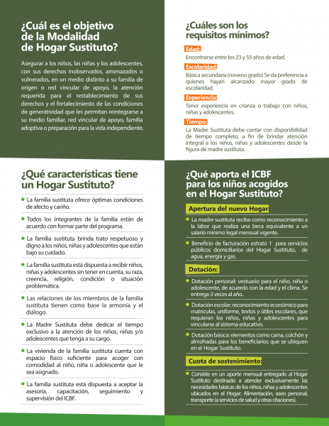 #ConvocatoriaICBF ¡BUSCAMOS FAMILIAS PARA HOGARES SUSTITUTOS DEL ICBF! 