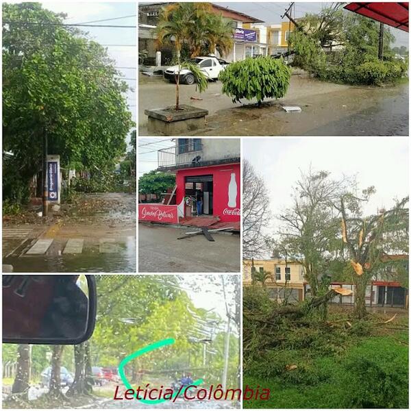 Temporal causa prejuízos na fronteira Brasil/Colômbia