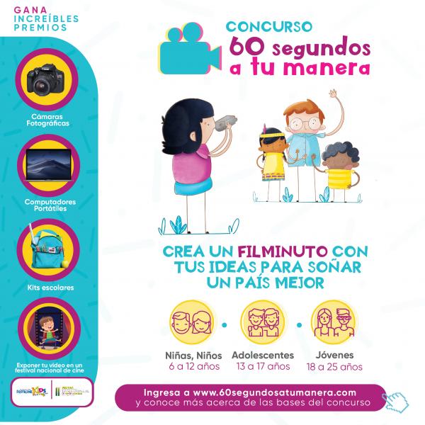 ¡CONCURSO “60 SEGUNDOS A TU MANERA”! ICBF y FISCALÍA 