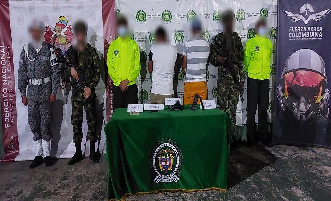 CAPTURA DE DOS SUJETOS POR EL DELITO DE TENTATIVA DE HOMICIDIO Y DESPLAZAMIENTO FORZADO EN AREA NO MUNICIPALIZADA DEL AMAZONAS