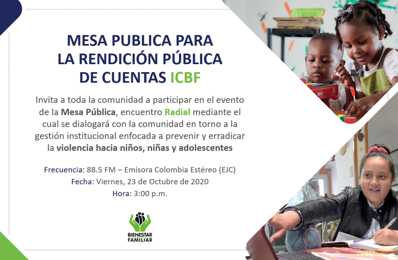 INVITACIÓN: Mesa Publica del Centro Zonal Leticia