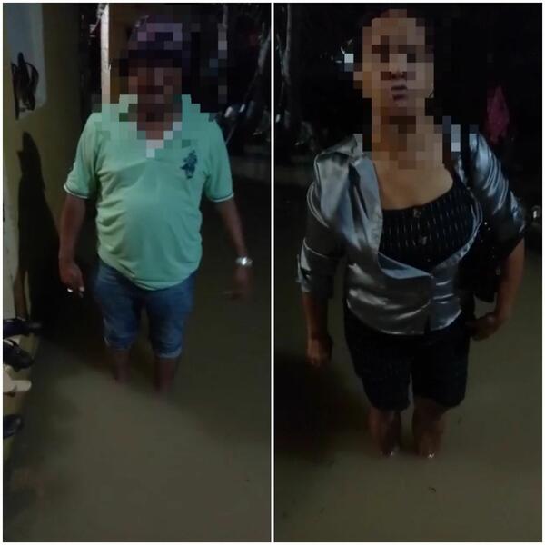 Com os pés dentro d´água, em vídeos moradores do Vila Verde reclamam de alagamentos Com os pés dentro d´água, em vídeos moradores do Vila Verde reclamam de alagamentos