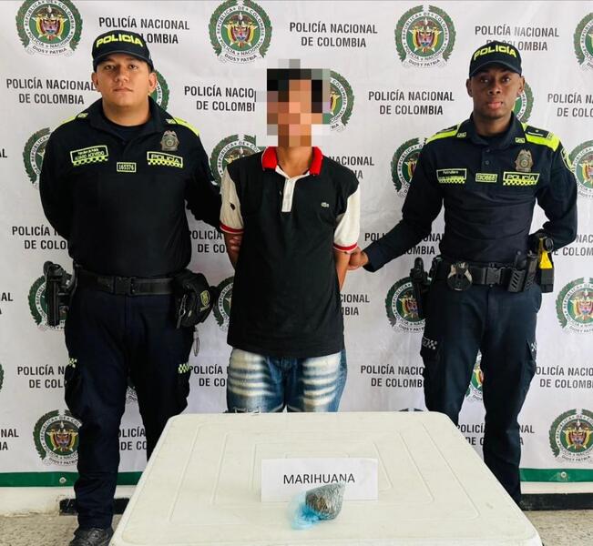 Policía Nacional captura a un ciudadano por el presunto delito de fabricación, tráfico y porte de estupefacientes en Leticia