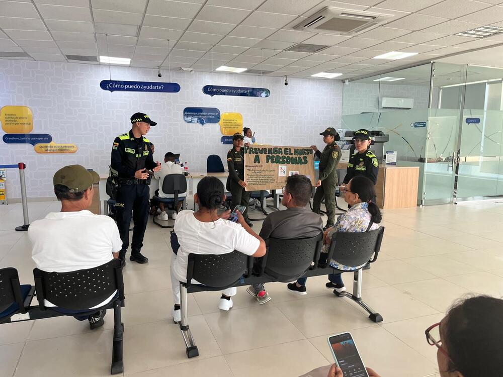  Gestores de Seguridad fortalecen la prevención del hurto en entidades bancarias del Amazonas