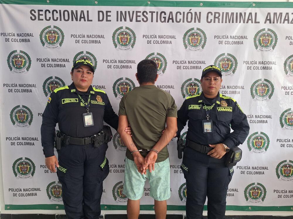 Policía Nacional en el Amazonas captura a un ciudadano requerido por orden judicial