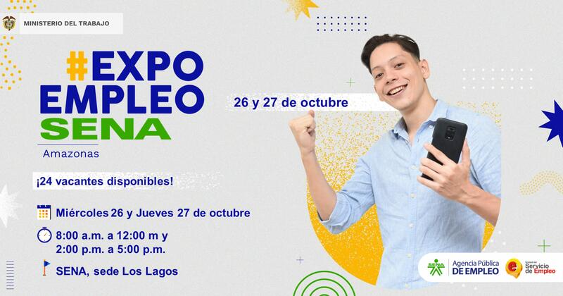 🙋🏽‍♀️🙋🏻‍♂️ Llegó #ExpoEmpleoSENA con 24 vacantes disponibles en Amazonas