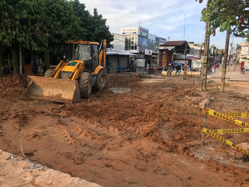 Relleno de obra en el Malecón