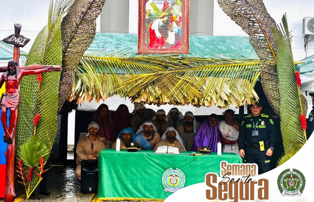 La Policía Nacional acompañó a la comunidad durante las actividades de Semana Santa