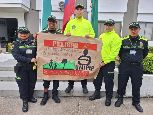 Departamento de Policía Amazonas conmemora el Día Internacional de Información sobre el Peligro de las Minas