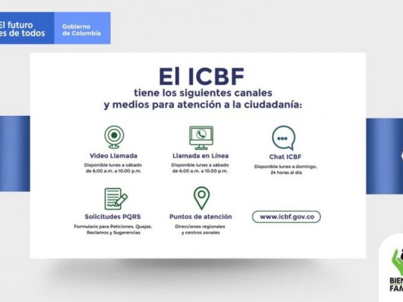 #ICBFesAmazonas | Canales de atención al ciudadano del ICBF