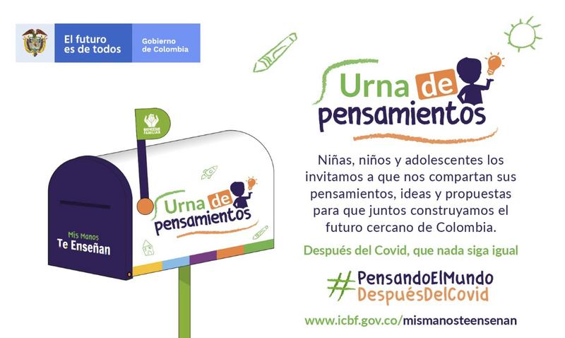 Directora del ICBF invita a niños, niñas y adolescentes a que le escriban cómo se imaginan el mundo después de la pandemia