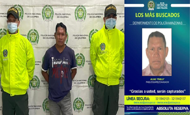 CAPTURADO UNO DE LOS MÁS BUSCADOS EN EL DEPARTAMENTO DEL AMAZONAS CAPTURADO UNO DE LOS MÁS BUSCADOS EN EL DEPARTAMENTO DEL AMAZONAS