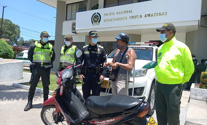 REALIZAMOS RECUPERACIÓN DE UNA MOTOCICLETA EN LETICIA REALIZAMOS RECUPERACIÓN DE UNA MOTOCICLETA EN LETICIA