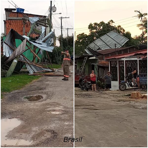 Temporal causa prejuízos na fronteira Brasil/Colômbia