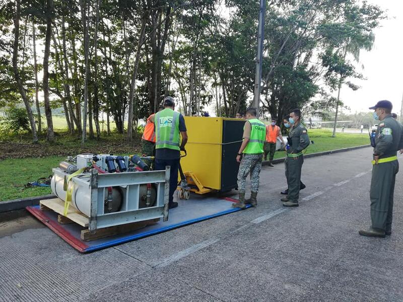 Transporte de elementos esenciales para el sector de la salud en el Amazonas, fue apoyado por la FAC