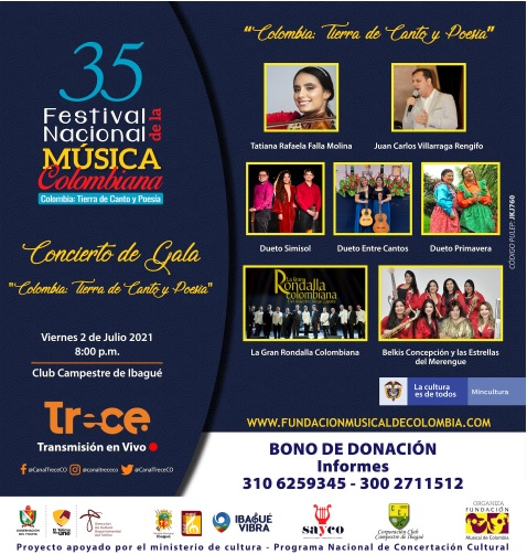 Prográmate con el XXXV Festival Nacional de la Música Colombiana