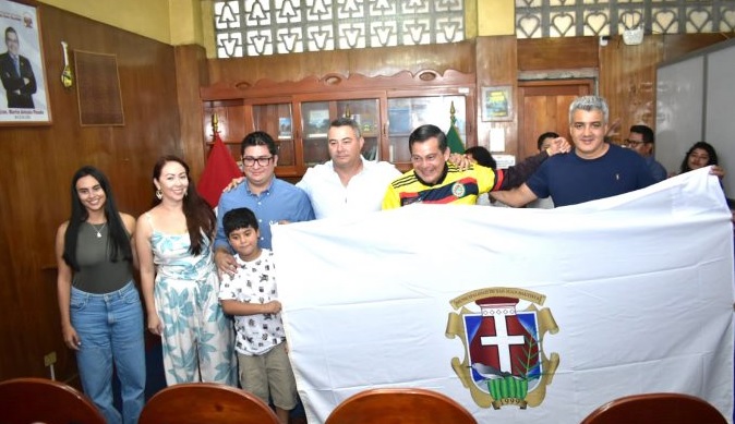 Alcalde recibió protocolarmente delegaciones visitantes de Brasil, Colombia y Chile