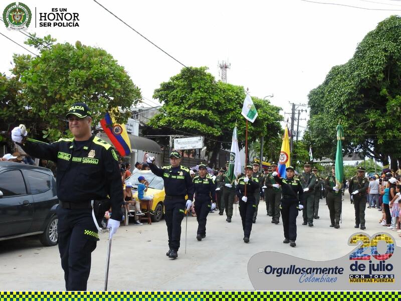 POLICÍA EN AMAZONAS CONMEMORA LOS 212 AÑOS DE INDEPENDENCIA DE COLOMBIA