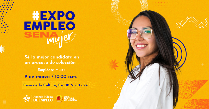 Participa el próximo miércoles 9 de marzo en el evento del SENA Regional #Amazonas "Empléate mujer" 