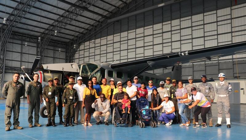 Integrantes del Comité de Derechos Humanos de Leticia, Amazonas conocieron las capacidades de su Fuerza Aérea Colombiana