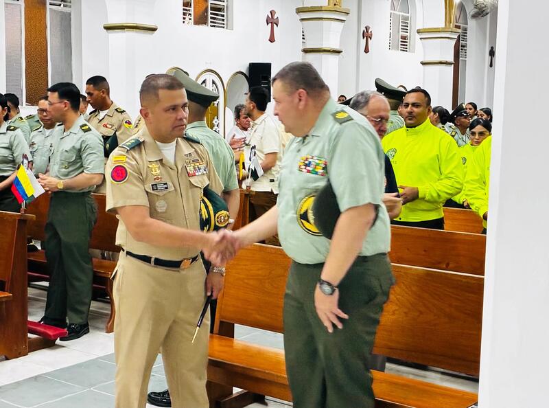 El Departamento de Policía Amazonas conmemora los 134 años de la Policía Nacional de Colombia con eucaristía de acción de gracias