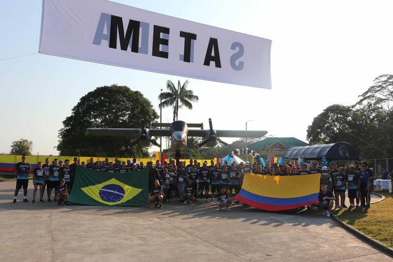 Deportistas de la triple frontera en el Amazonas, participaron en la carrera corre “Como el Viento” de su Fuerza Aérea Colombiana