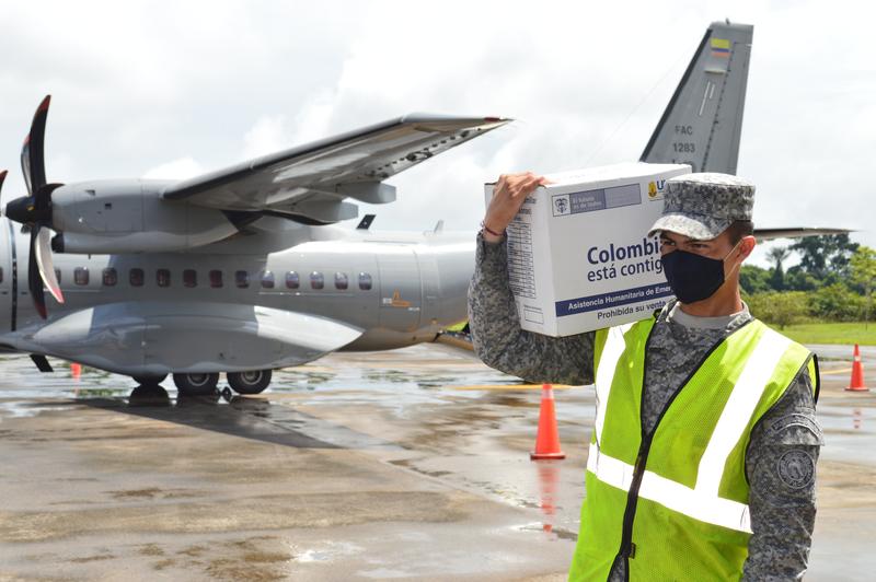 Más ayudas para el Amazonas fueron transportadas por su Fuerza Aérea para enfrentar el Covid-19