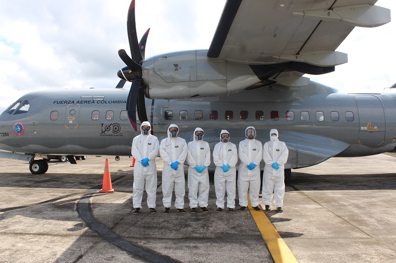 Inicia traslado de pacientes con Covid-19 desde Amazonas en avión hospital de su Fuerza Aérea Colombiana