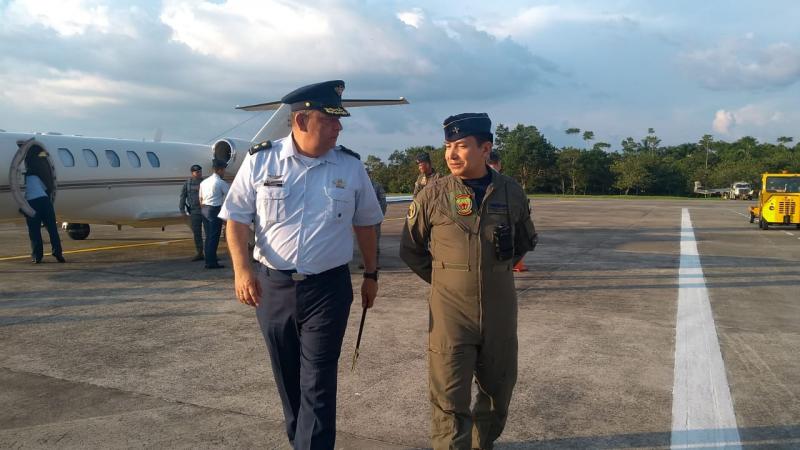 Comando de Apoyo a la Fuerza Aérea Colombiana visita el Grupo Aéreo del Amazonas